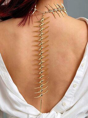 Punk Spike Spine Body Chain